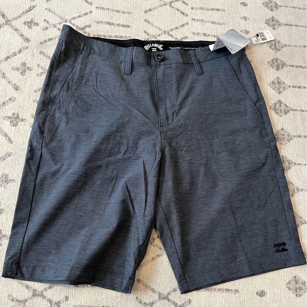 Billabong Men's Charcoal Flat Front Shorts
